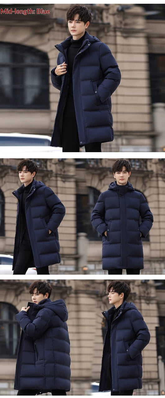 Abrigo de Invierno Ejecutivo para Hombre - Corte Moderno - Image 13