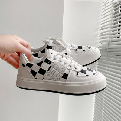 Zapatillas Retro Cuadros Plataforma Alto - Image 10