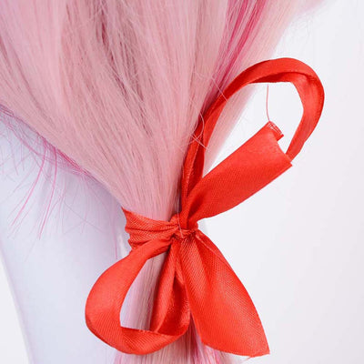 Peluca Anime Doble Cola Rosa para Cosplay - Image 6