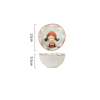 Juego de Platos para Arroz de Cerámica con Diseño de Cuento de Hadas - Image 17
