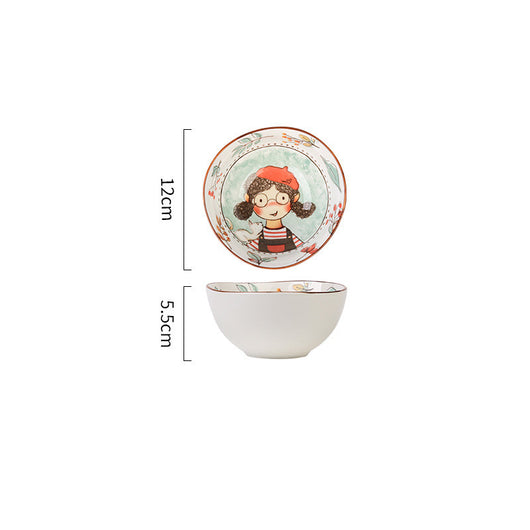 Juego de Platos para Arroz de Cerámica con Diseño de Cuento de Hadas - Image 17