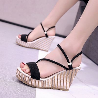 Sandalias Plataforma Verano con Tacón Inclinado - Comodidad y Estilo - Image 3