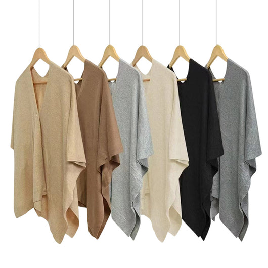 Cardigan Tejido Versátil de Color Liso - Abrigo de Viaje Elegante - Image 5