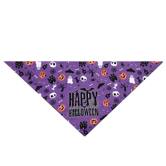 Pañuelo Triangular Absorbente para Mascotas - Diseño Halloween - Image 2