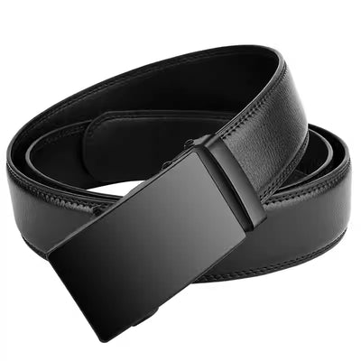 Cinturón de Cuero Genuino para Hombre con Hebilla Automática
