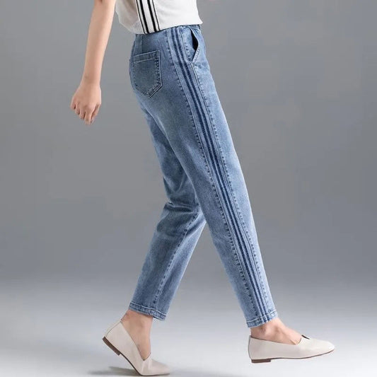 Jeans Sueltos Modernos Reductores para Mujer