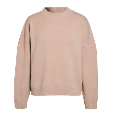 Suéter de Cuello Redondo con Contraste Geométrico para Mujer - Image 6
