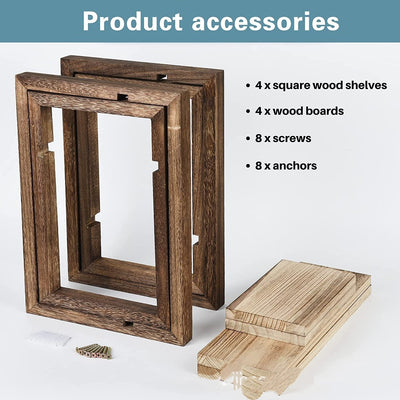 Marco Fotográfico de Madera para Pared con Almacenamiento Aromaterápico - Image 11