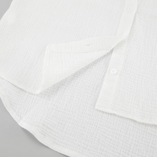 Blusa Larga de Encaje Suelta con Manga Larga para Mujer - Image 14