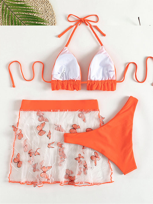 Bikini Deportivo Coreano Levantador de Tres Piezas - Image 6