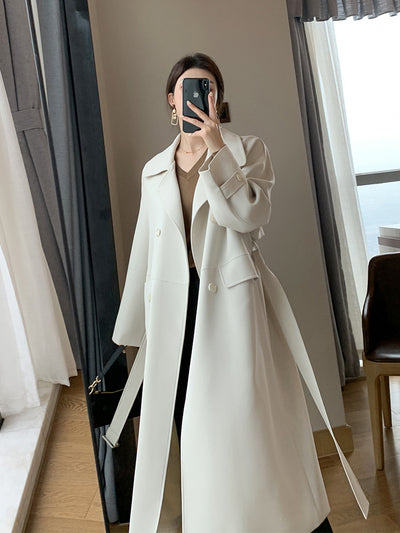 Abrigo Largo Cortavientos Blanco - Estilo Diosa Elegante - Image 3