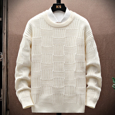 Suéter Básico Manga Larga Cuello Redondo para Hombre - Image 3