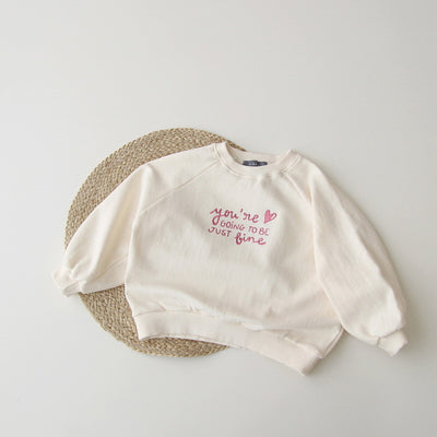 Suéter Infantil Oversize con Bordado de Letras - Manga Larga Cuello Redondo - Image 6