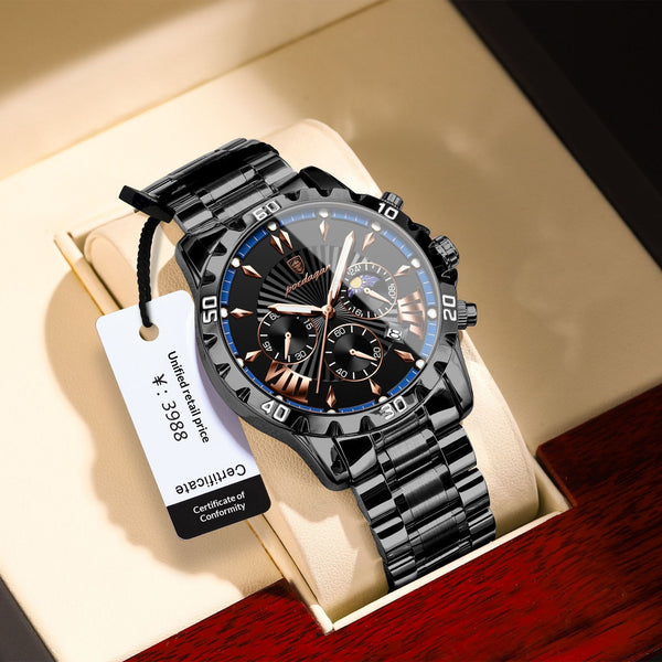 Reloj Multifuncional para Hombre con Fases Lunares - Image 4