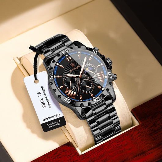 Reloj Multifuncional para Hombre con Fases Lunares - Image 4