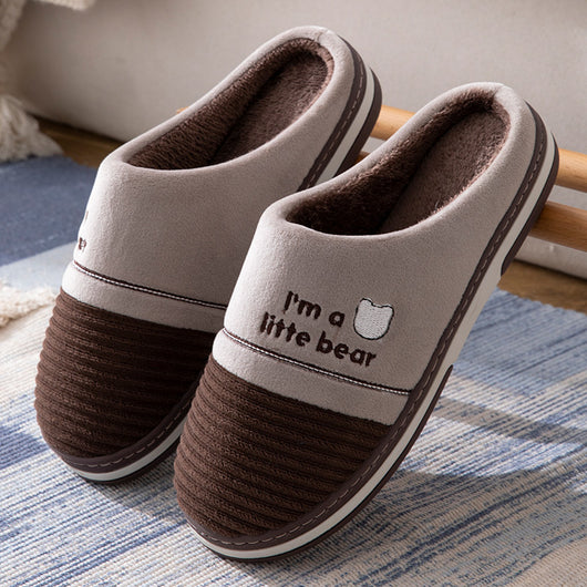 Pantuflas Cálidas para Hombre Talla Grande - Algodón Antideslizante - Image 7