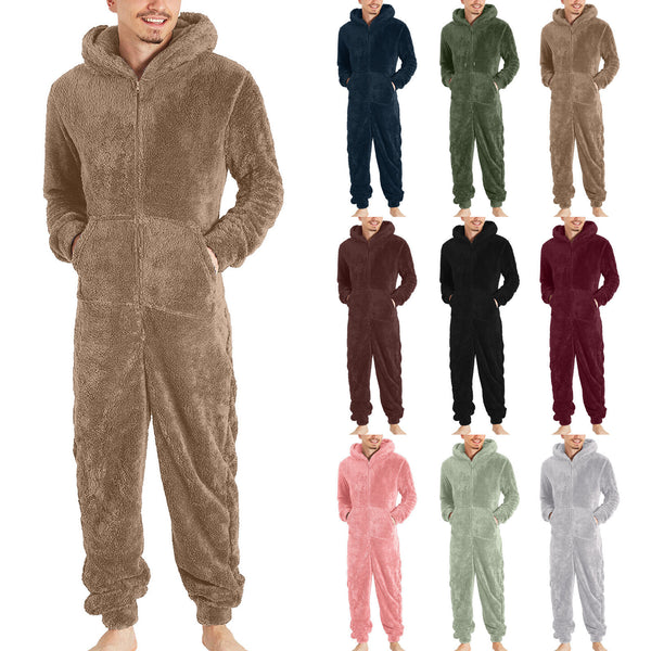 Pijama Térmico Tipo Jumpsuit con Cierre para Hombre