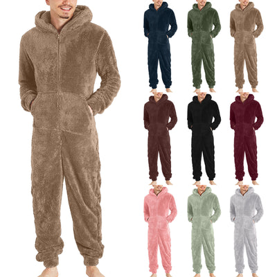 Pijama Térmico Tipo Jumpsuit con Cierre para Hombre