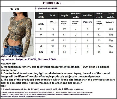 Playera Ajustada con Estampado de Rama y Cordones Laterales - Image 7