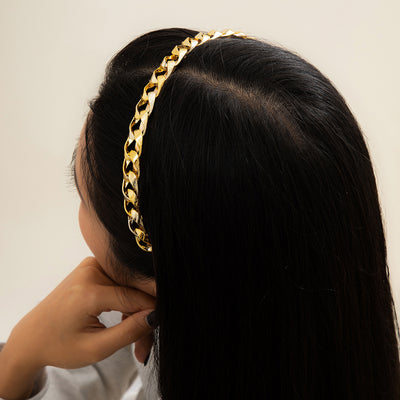 Diadema Twist Chain con Diseño Minimalista para Lavar - Image 11