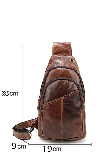 Bolsa Crossbody de Cuero para Hombre - Estilo Casual - Image 6