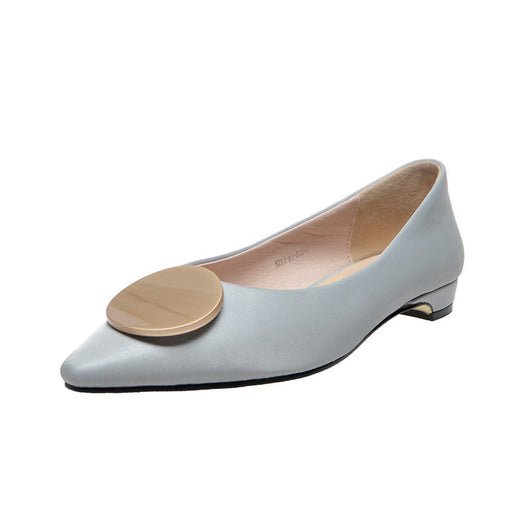 Zapatos de Tacón Grueso Puntiagudo - Elegancia Versátil para Cualquier Ocasión - Image 3