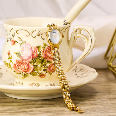 Reloj Vintage Ovalado Mini para Mujer - Resistente al Agua con Cuarzo - Image 4