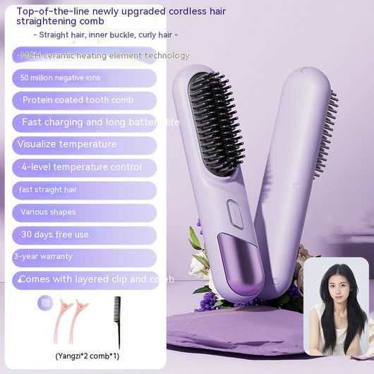 Peine Iónico Inalámbrico 2 en 1 para Cuidado del Cabello - Image 7