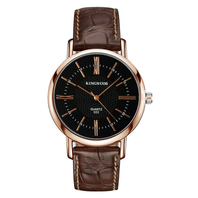 Reloj Pulsera Pareja Oro Rosa con Números Romanos - Diseño Elegante Unisex - Image 4