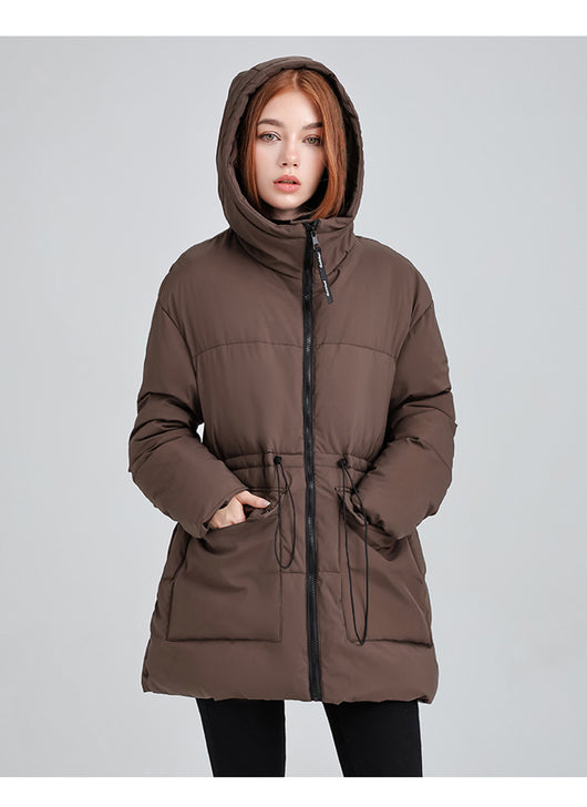 Chaqueta Acolchada de Algodón con Capucha - Versátil y Elegante - Image 13