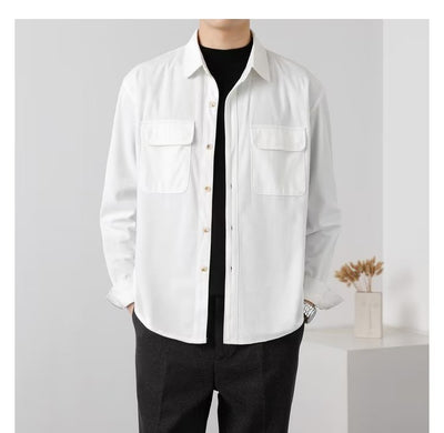 Camisa de Trabajo Vintage en Pana para Hombre - Image 6