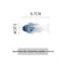 Fish Shape Azul Color