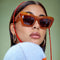 Gafas de Sol Retro Hip Hop Ojo de Gato Triangular para Mujer