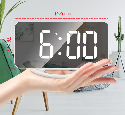 Espejo LED Inteligente con Reloj Multifuncional - Image 7