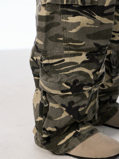 Pantalones Cargo Retro Camuflaje para Mujer - Image 10