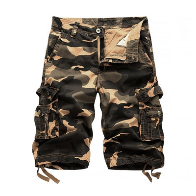 Shorts Cargo Camo de Algodón con Múltiples Bolsillos para Hombre - Image 21