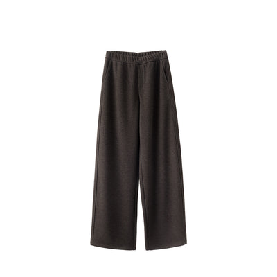 Pantalones de Lana Rectos Térmicos Talle Alto Slim Otoño Invierno - Image 5