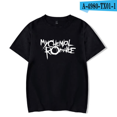Playera Suelta My Chemical Romance para Hombre de Manga Corta