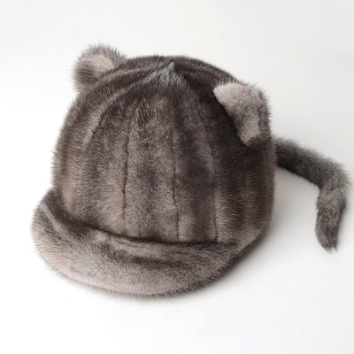 Gorro de Piel de Visón para Mujer - Calidez Lujo - Image 15