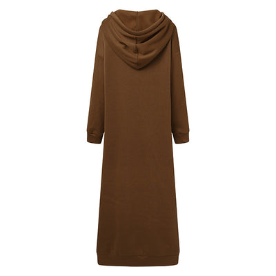 Abrigo Hoodie de Felpa Casual de Manga Larga para Mujer - Image 15