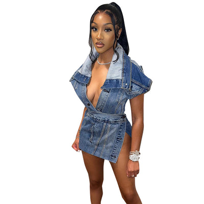 Conjunto Falda Denim Casual para Mujer - Estilo Street Wear Moderno - Image 5