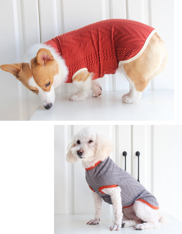 Suéter para Perro Vintage Chic - Abrigo Cálido y Elegante