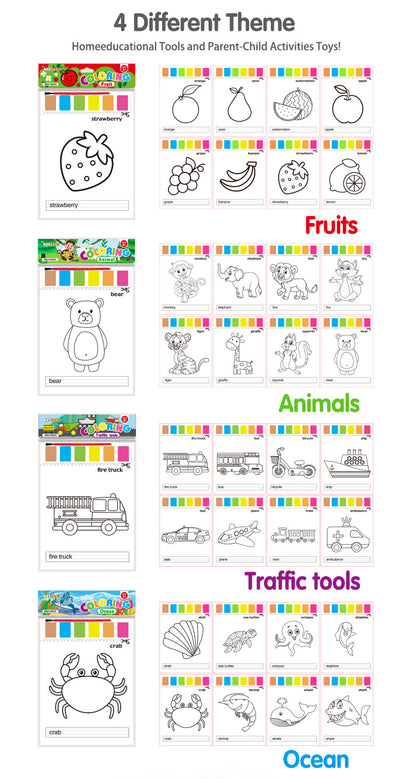 Papel para Colorear y Pintar Acuarela - Bloc de Dibujo Infantil - Image 14