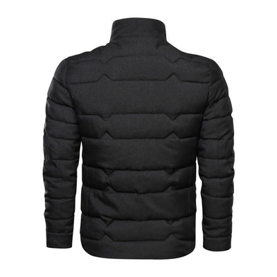 Chaqueta de Algodón Forrada en Terciopelo con Cuello Alto - Talla Grande - Image 3