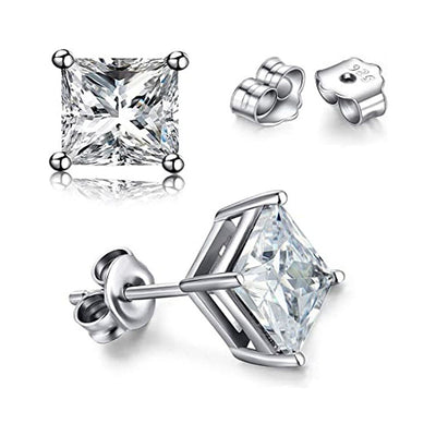 Aretes de Plata 925 con Moissanita - Diseño Moderno para Uso Diario - Image 4