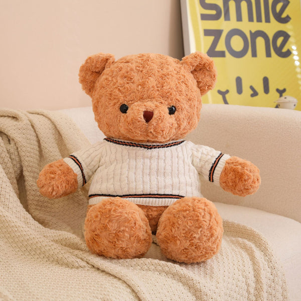 Osito de Peluche Suave con Suéter Acogedor