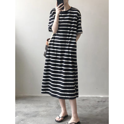 Vestido Camiseta Holgado Casual Largo Midi - Image 11