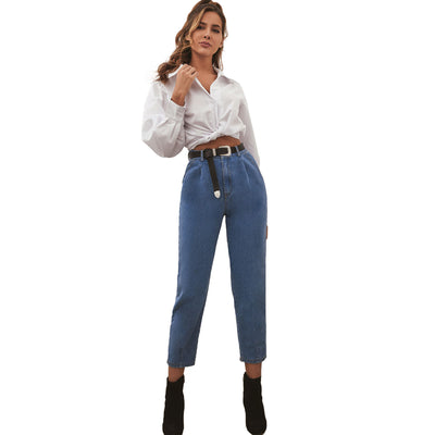 Pantalón Denim Cintura Alta Versátil para Mujer - Image 11