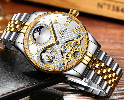 Reloj Automático Esqueleto de Acero Inoxidable Resistente al Agua - Image 23