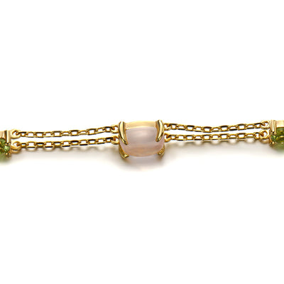 Pulsera de Cristal Natural de Doble Capa - Image 5